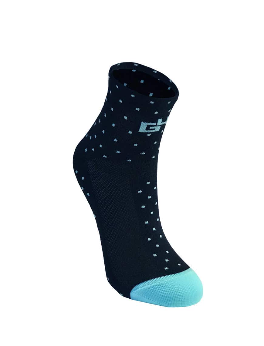 Fietssokken: G4 Socks Simply Man Black With Mint Dots