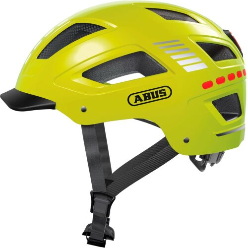 Helm met LED E-bike Abus Hyban 2.0 LED Signal Yellow