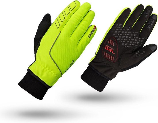 Fietshandschoenen: Gripgrab Gloves Windster Hi-Vis Windproof Winter Yellow Hi-Vis
