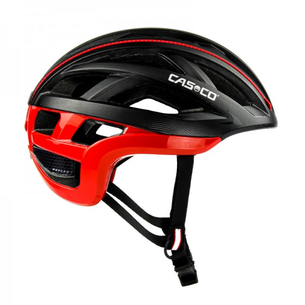 E-bikehelmen: Casco Helm Cuda2 Strada Black Red Struture