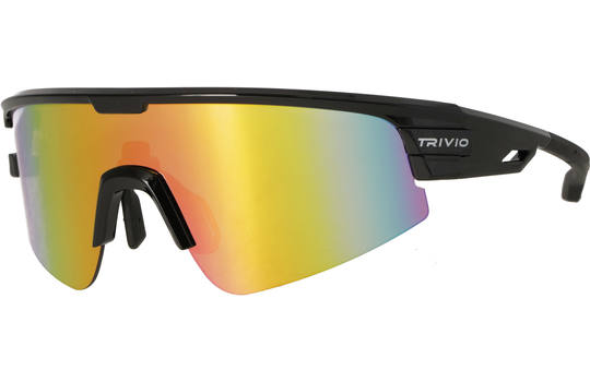 zonnebril brilglazen op voorschrift Trivio BRIL OCTO ZWART REVO PINK INNERFRAME