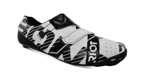 Wielrenschoenen: Bont Cycling Shoes Riot Road+ BOA Pearl White/Black Wide Fit
