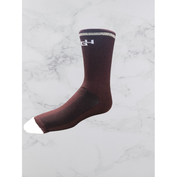 Fietssokken: G4 Socks Mediterranee Long Burgundy