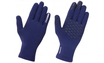 Fietshandschoenen: Gripgrab Gloves Waterproof Knitted Thermal Navy Blue