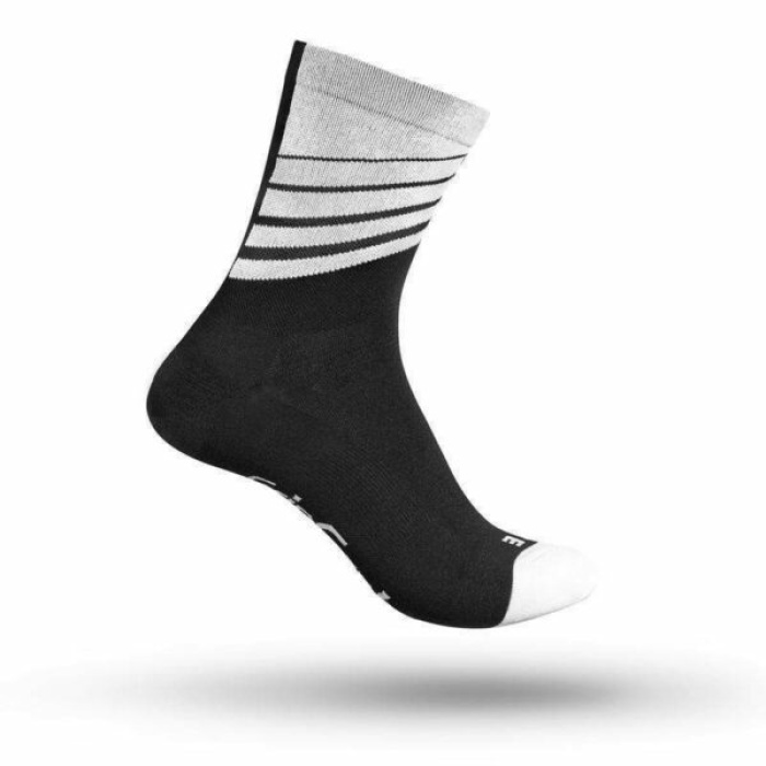 Fietssokken: Gripgrab Socks Racing Stripes Black/White