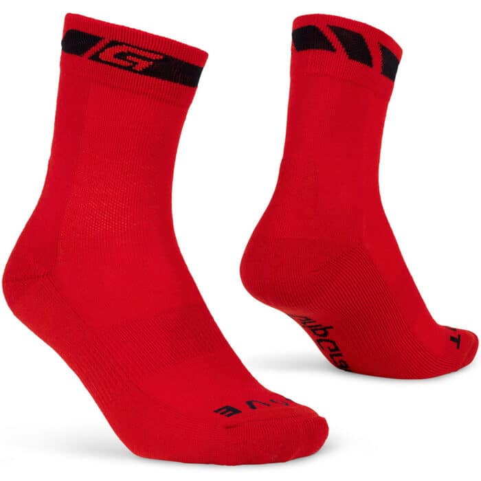 Fietssokken: Gripgrab Socks Merino Winter Red