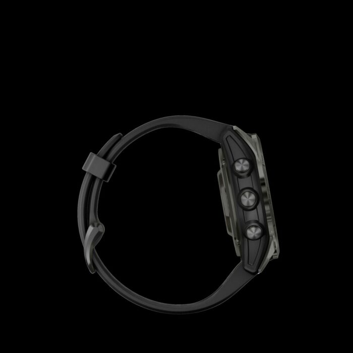 Sporthorloge epix™ Pro (Gen 2) – Sapphire Edition | 42 mm, Carbon Gray DLC titanium met zwarte band