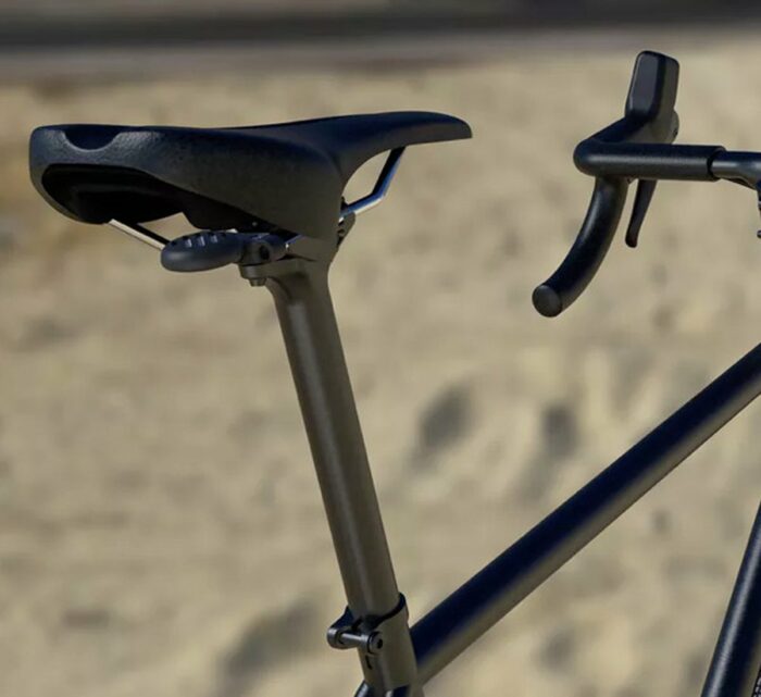 Location tracker: Bike tag saddle mount for AirTag black