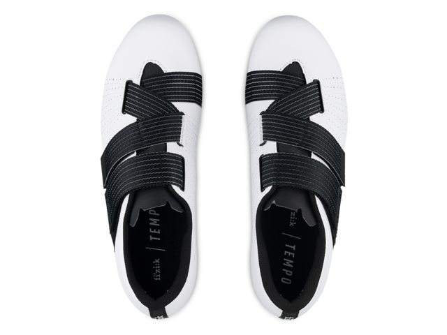 Wielrenschoenen Fizik Schoenen Tempo Powerstrap R5 white-black
