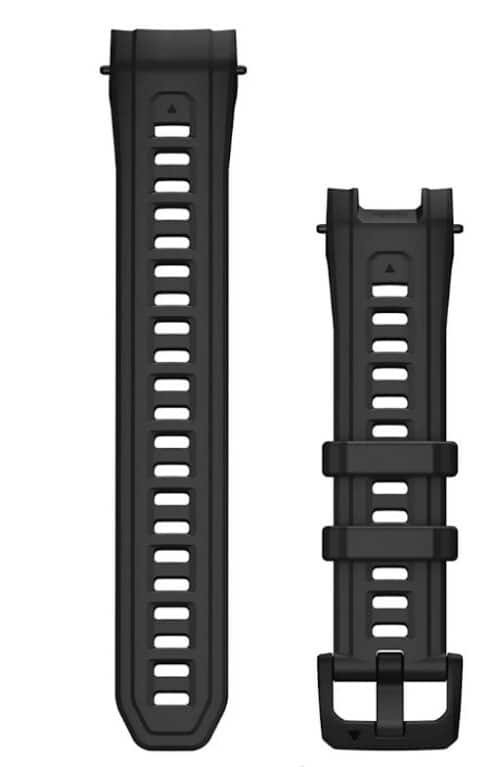Garmin horlogebandje: 22 mm horlogebandjes (Instinct® 3 – 45 mm), Zwart siliconen