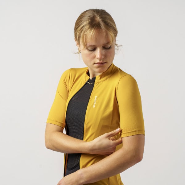Fietsshirt Gripgrab fietsshirt Ride Short Sleeves woman Mustard Yellow