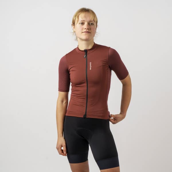 Fietsshirt GribGrab fietsshirt Ride Short Sleeves woman Dark Red