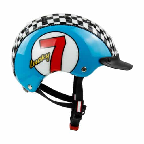 Kinderhelmen: Casco Kinderhelm Mini2 Lucky 7 Blue