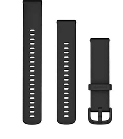 Garmin horlogebandje: Bandjes met snelsluiting (20 mm) Zwart VivoActive 6