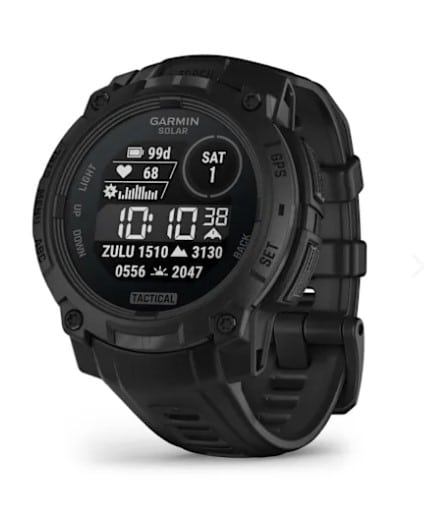 Sporthorloge GARMIN Instinct® 3 – 45 mm, Solar, Tactical Edition Zwart met zwarte band