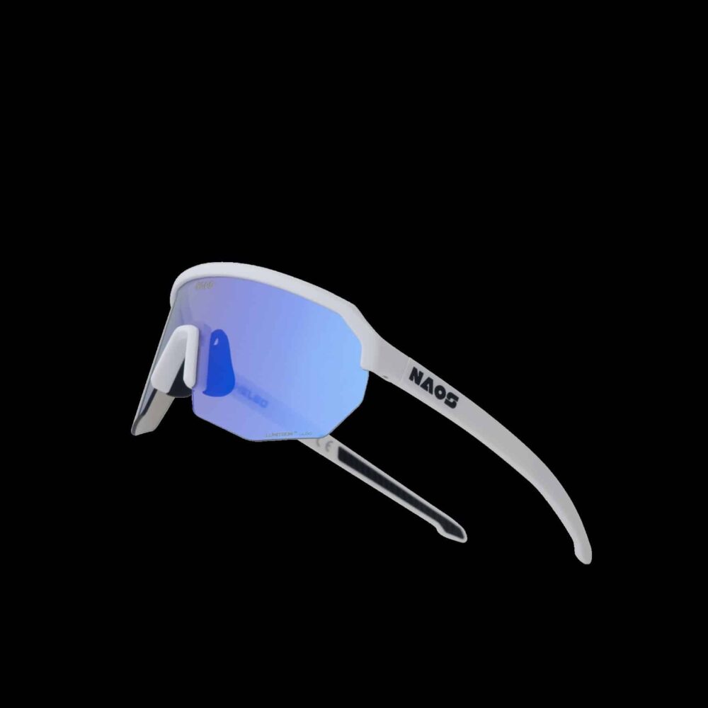 Sportbril NAOS Helbo Photochromic White Matt/Blue lenses