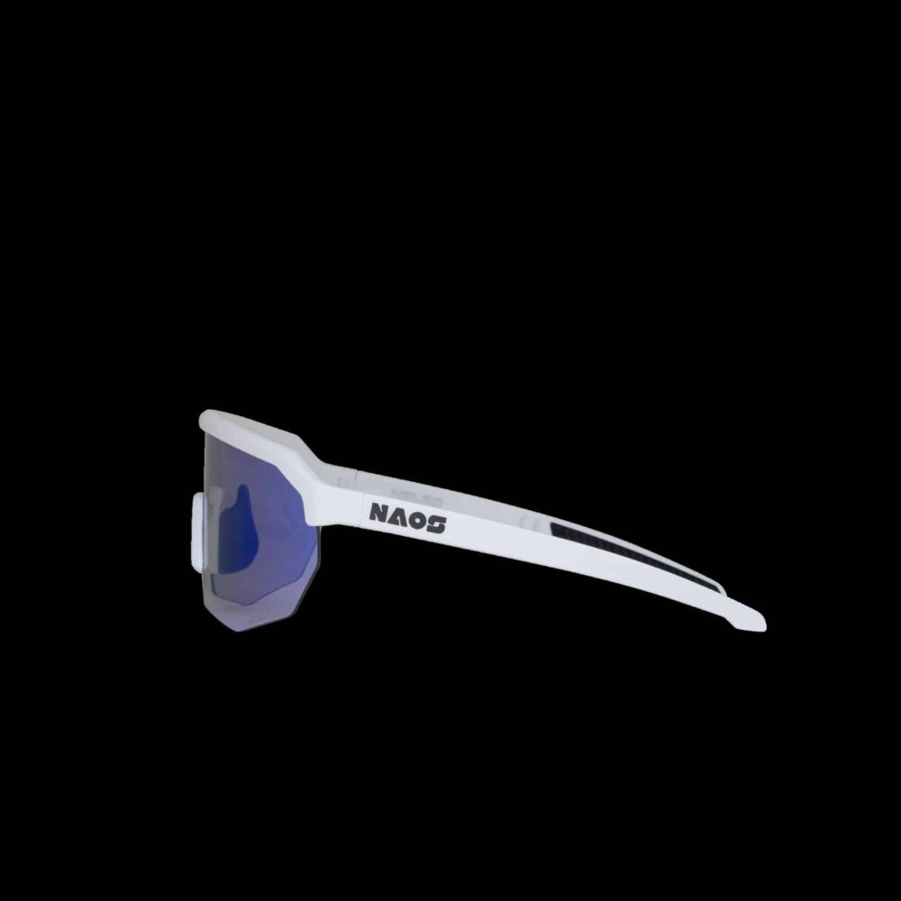 Sportbril NAOS Helbo Photochromic White Matt/Blue lenses