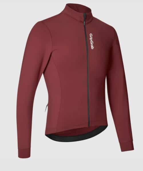 Fietskleding GripGrab RIDE Thermal-fietsshirt met lange mouwen - Dark Red