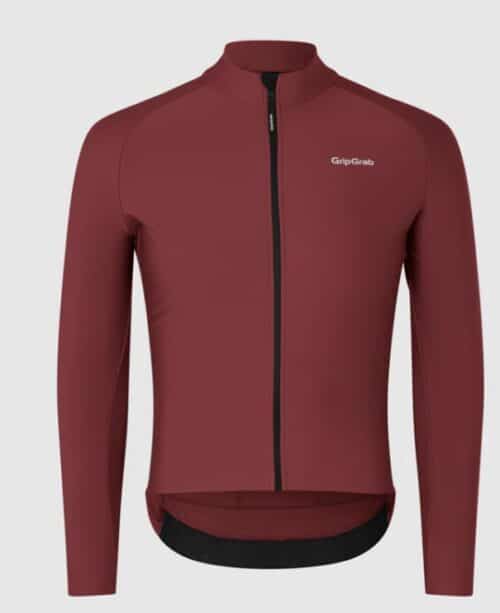 Fietskleding: Gripgrab Jersey Thermisch PACR-fietsshirt met lange mouwen Dark Red