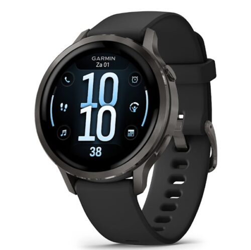 Sporthorloge Venu® 4 - 41 mm, Slate met Zwarte siliconen band