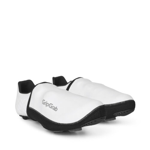 Overschoenen Gripgrab: PACR Windproof Wielren Toe Covers White