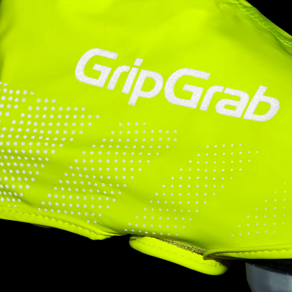 Overschoenen Gripgrab: RIDE Waterproof Wielren Overschoenen - Yellow Hi-Vis
