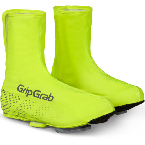 Overschoenen Gripgrab: RIDE Waterproof Wielren Overschoenen - Yellow Hi-Vis