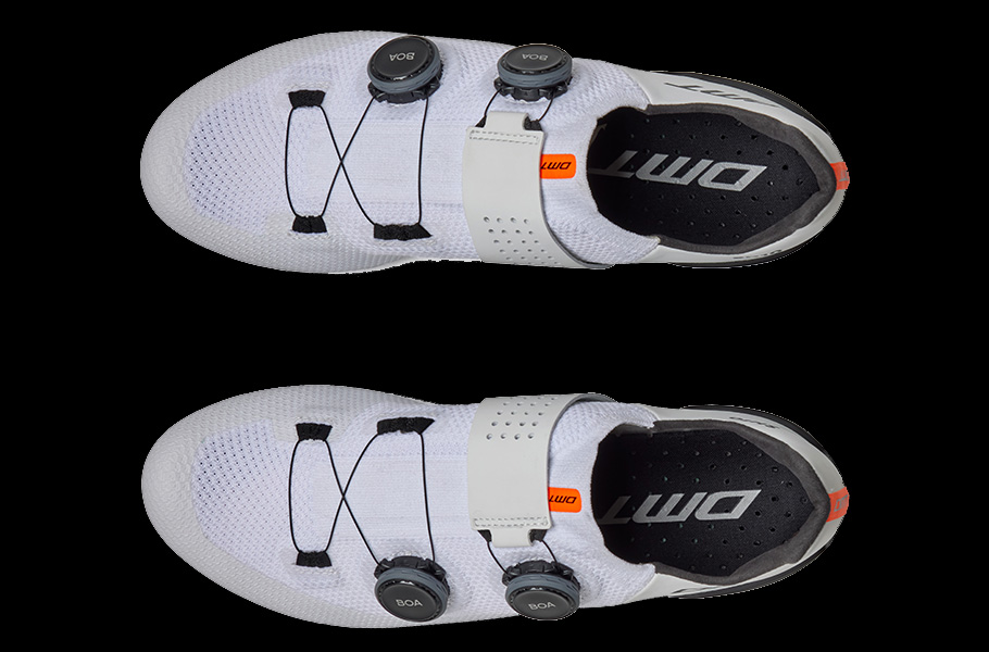 Wielrenschoenen DMT Schoenen Road SH10 wit/zwart